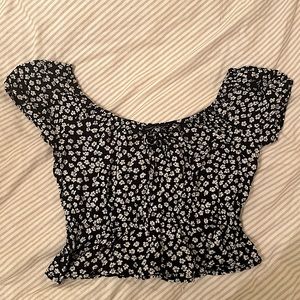 Abercrombie crop top blouse